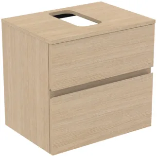 Bild von IDEAL STANDARD Finesse Waschtischunterschrank 602x440mm, mit 2 Softclose Auszügen, mit Waschtischplatte #E3476US