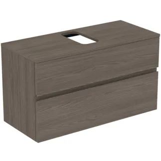 Bild von IDEAL STANDARD Finesse Waschtischunterschrank 1002x440mm, mit 2 Softclose Auszügen, mit Waschtischplatte #E3478UR