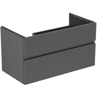 Bild von IDEAL STANDARD Finesse Möbelwaschtischunterschrank 1000x505mm, mit 2 Softclose Auszügen #E3445Y2 - Anthrazit matt