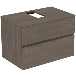 Bild von IDEAL STANDARD Finesse Waschtischunterschrank 802x505mm, mit 2 Softclose Auszügen, mit Waschtischplatte #E3498UR