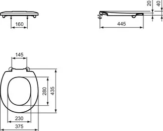 Bild von IDEAL STANDARD Contour 21+ WC-Sitzring #S4066LJ