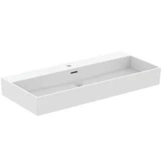 Bild von IDEAL STANDARD Extra Waschtisch 1000x450mm, mit 1 Hahnloch, mit Überlaufloch (geschlitzt) #R0538V1 - Seidenweiß