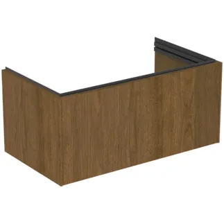 Bild von IDEAL STANDARD Conca Möbelwaschtischunterschrank 800x440mm, mit 1 Push-Open (Softclose-Einzug) Auszug #T5573Y5 - Walnuss dunkel