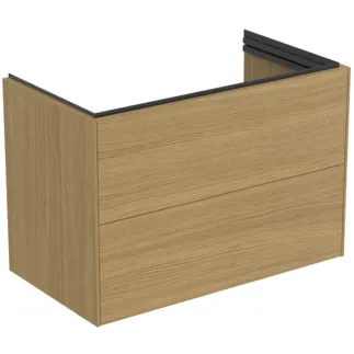 Bild von IDEAL STANDARD Conca Möbelwaschtischunterschrank 800x440mm, mit 2 Push-Open (Softclose-Einzug) Auszügen #T5575Y6 - Eiche hell