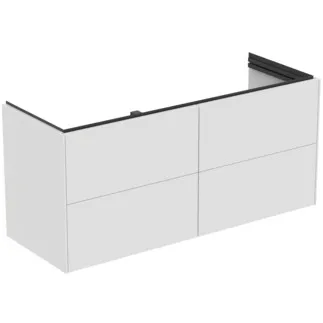 Bild von IDEAL STANDARD Conca Möbelwaschtischunterschrank 1200x440mm, mit 4 Push-Open (Softclose-Einzug) Auszügen #T5579Y1 - Weiß matt