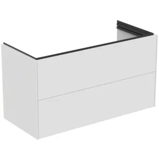 Bild von IDEAL STANDARD Conca Möbelwaschtischunterschrank 1000x440mm, mit 2 Push-Open (Softclose-Einzug) Auszügen #T5577Y1 - Weiß matt