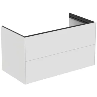 Bild von IDEAL STANDARD Conca Möbelwaschtischunterschrank 1000x505mm, mit 2 Push-Open (Softclose-Einzug) Auszügen #T5580Y1 - Weiß matt