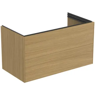 Bild von IDEAL STANDARD Conca Möbelwaschtischunterschrank 1000x505mm, mit 2 Push-Open (Softclose-Einzug) Auszügen #T5581Y6 - Eiche hell