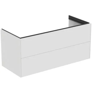 Bild von IDEAL STANDARD Conca Möbelwaschtischunterschrank 1200x505mm, mit 2 Push-Open (Softclose-Einzug) Auszügen #T5583Y1 - Weiß matt