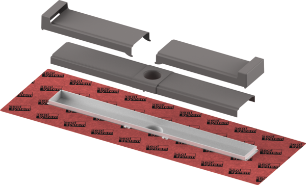 Bild von TECE TECEdrainline-Evo Duschrinne, farbig beschichtet, weiß matt, 1200 mm #601208