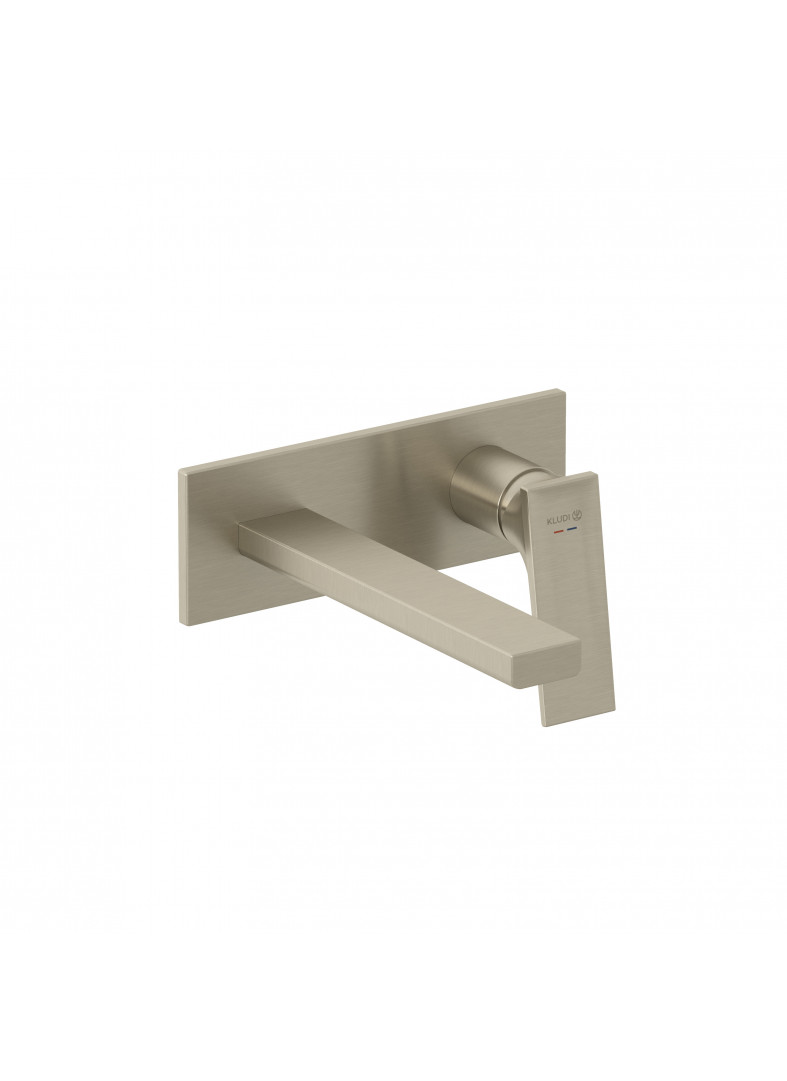 Bild von KLUDI KLUDI-DECUS Unterputz-Waschtisch-Zweiloch-Wand-Einhandmischer #54244N575 - Brushed Nickel