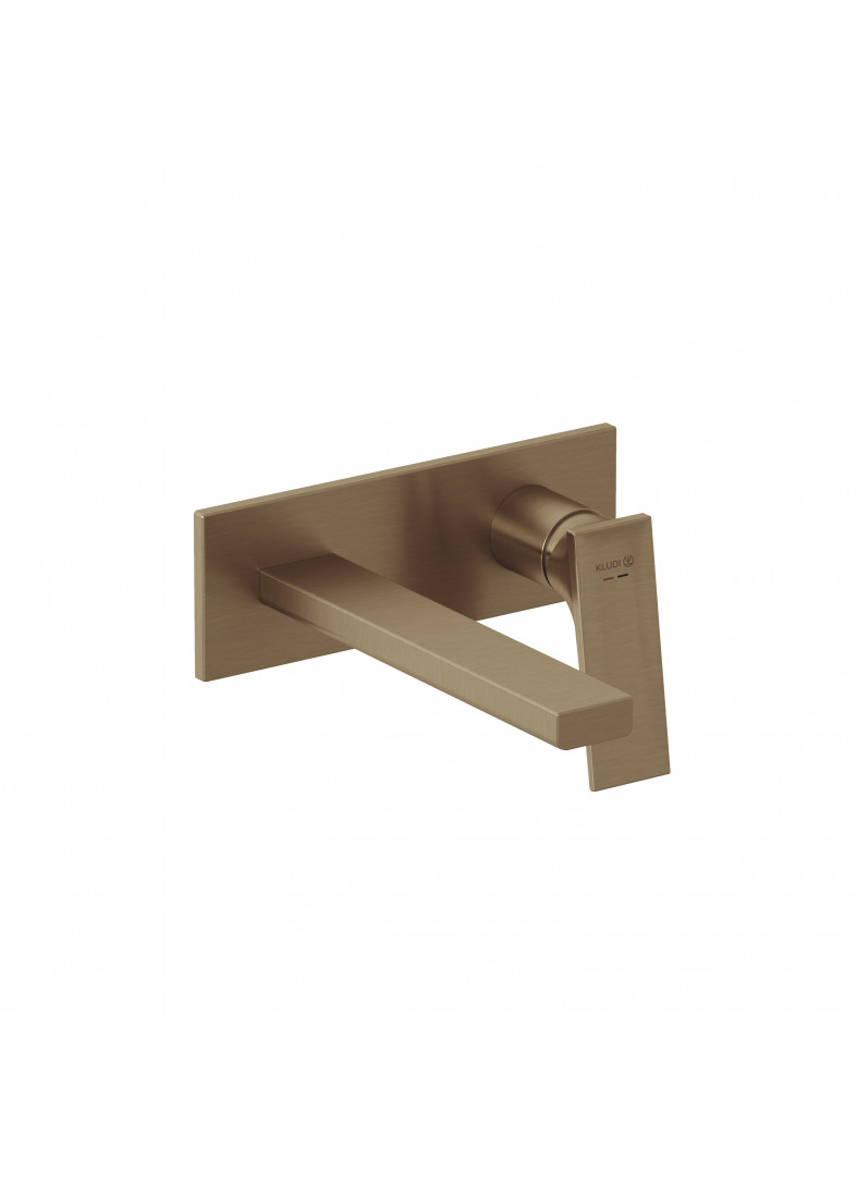 Bild von KLUDI KLUDI-DECUS Unterputz-Waschtisch-Zweiloch-Wand-Einhandmischer #54244N175 - Brushed Bronze