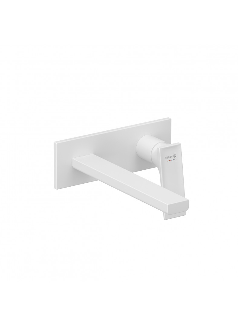 Bild von KLUDI KLUDI-DECUS Unterputz-Waschtisch-Zweiloch-Wand-Einhandmischer #542455375 - matt white