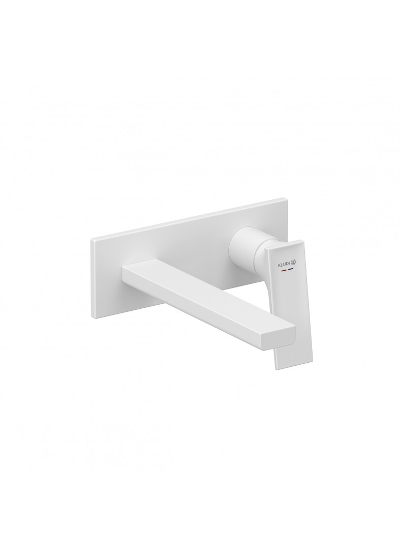 Bild von KLUDI KLUDI-DECUS Unterputz-Waschtisch-Zweiloch-Wand-Einhandmischer #542445375 - matt white