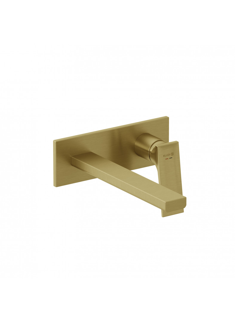 Bild von KLUDI KLUDI-DECUS Unterputz-Waschtisch-Zweiloch-Wand-Einhandmischer #54245N075 - brushed gold