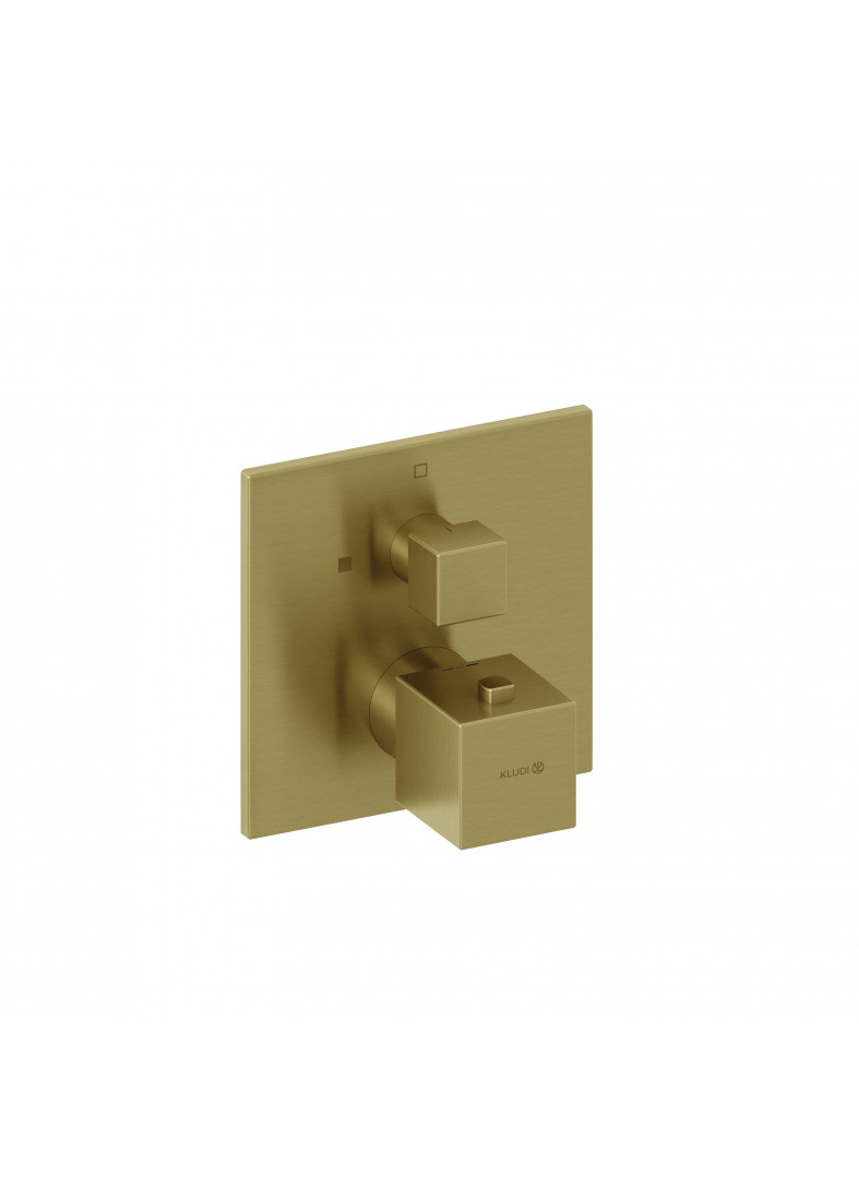 Bild von KLUDI KLUDI-DECUS Unterputz-Brause-Thermostatarmatur #54885N075 - brushed gold