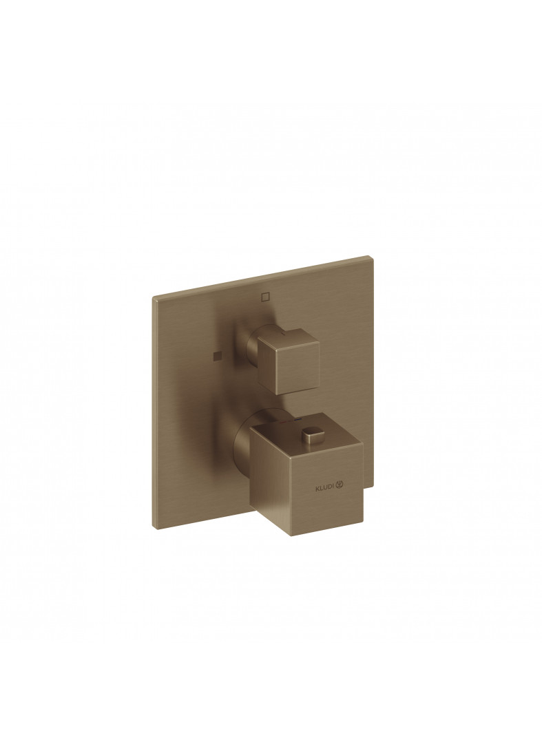 Bild von KLUDI KLUDI-DECUS Unterputz-Brause-Thermostatarmatur #54885N175 - Brushed Bronze