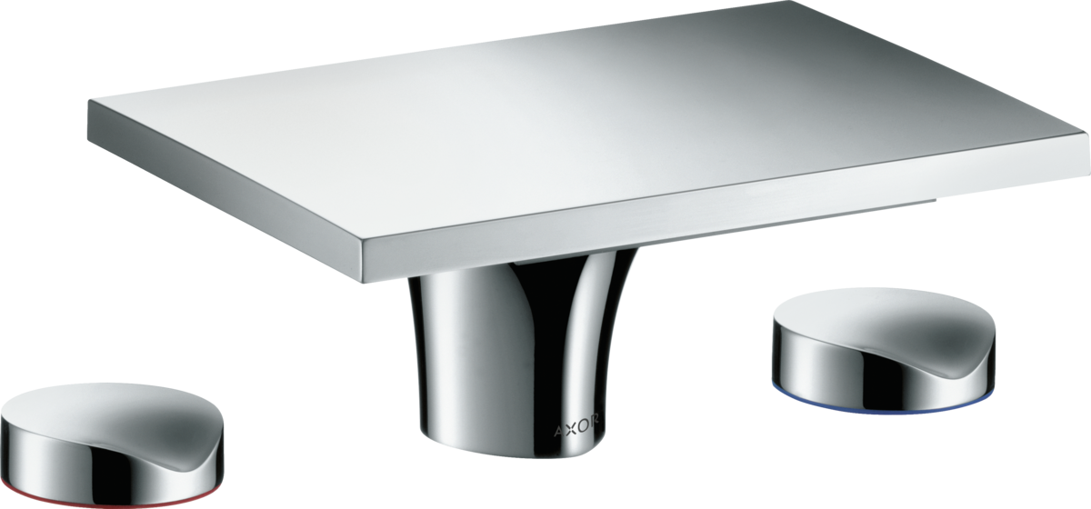 HANSGROHE AXOR Massaud 3-Loch Waschtischarmatur 80 mit Zugstangen-Ablaufgarnitur #18013000