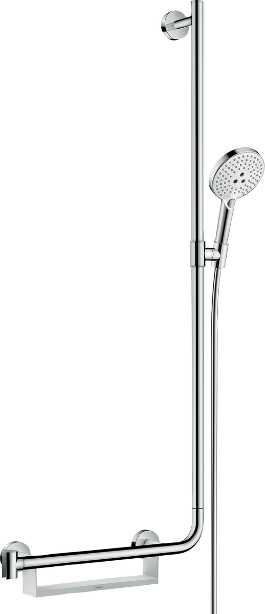 HANSGROHE Raindance Select S Brauseset 120 3jet mit Brausestange 110 cm rechts #26326400 - Weiß/Chrom