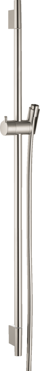 HANSGROHE Unica Brausestange S Puro 90 cm mit Isiflex Brauseschlauch 160 cm #28631820 - Brushed Nickel