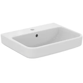 IDEAL STANDARD I.LIFE B - Waschtisch 550x440x180 mm in weiß glänzend, 1 Hahnloch, mit Überlauf #T460801 - Weiß (Alpin)