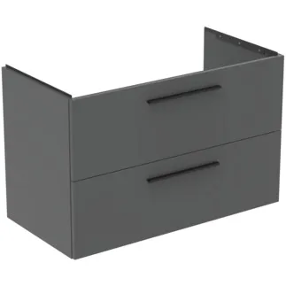 Bild von IDEAL STANDARD i.life B Möbelwaschtischunterschrank 1000x505mm, mit 2 Softclose Auszügen #T5584NG - Quarzgrau