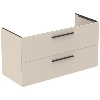 Bild von IDEAL STANDARD i.life B Möbelwaschtischunterschrank 1200x505mm, mit 2 Softclose Auszügen #T5587NF - Sandbeige