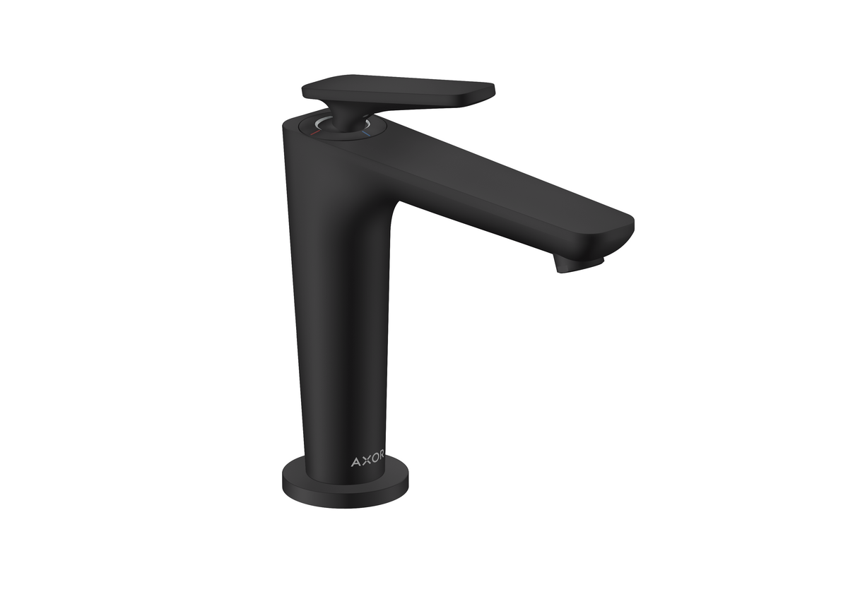 Bild von HANSGROHE AXOR Citterio C Einhebel-Waschtischmischer 125 mit CoolStart mit Ablaufgarnitur #49040670 - Mattschwarz