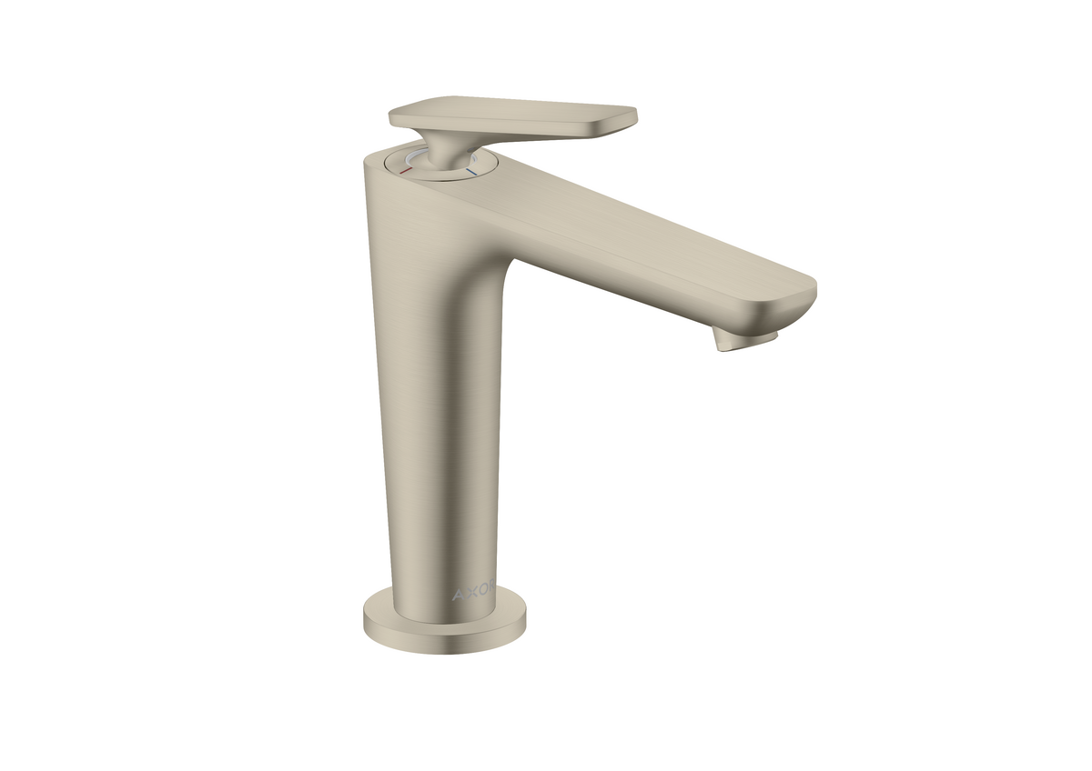 Bild von HANSGROHE AXOR Citterio C Einhebel-Waschtischmischer 125 mit CoolStart mit Ablaufgarnitur #49040820 - Brushed Nickel