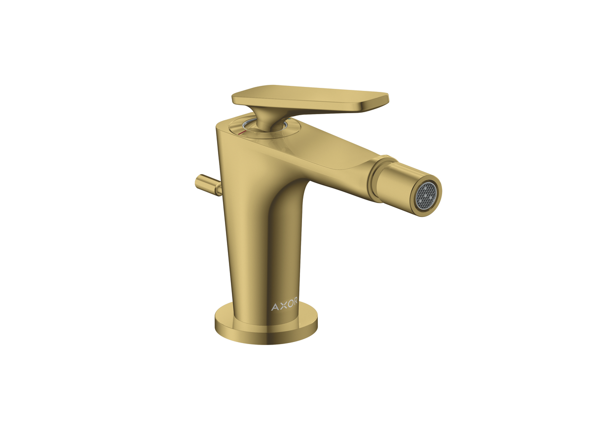 Bild von HANSGROHE AXOR Citterio C Einhebel-Bidetmischer mit Zugstangen-Ablaufgarnitur #49210990 - Polished Gold Optic