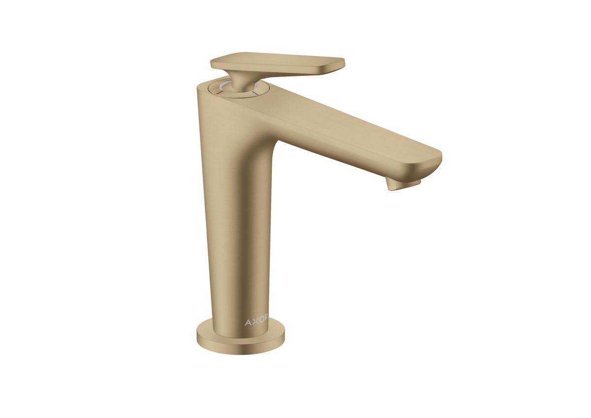 Bild von HANSGROHE AXOR Citterio C Einhebel-Waschtischmischer 125 mit CoolStart mit Ablaufgarnitur #49040140 - Brushed Bronze