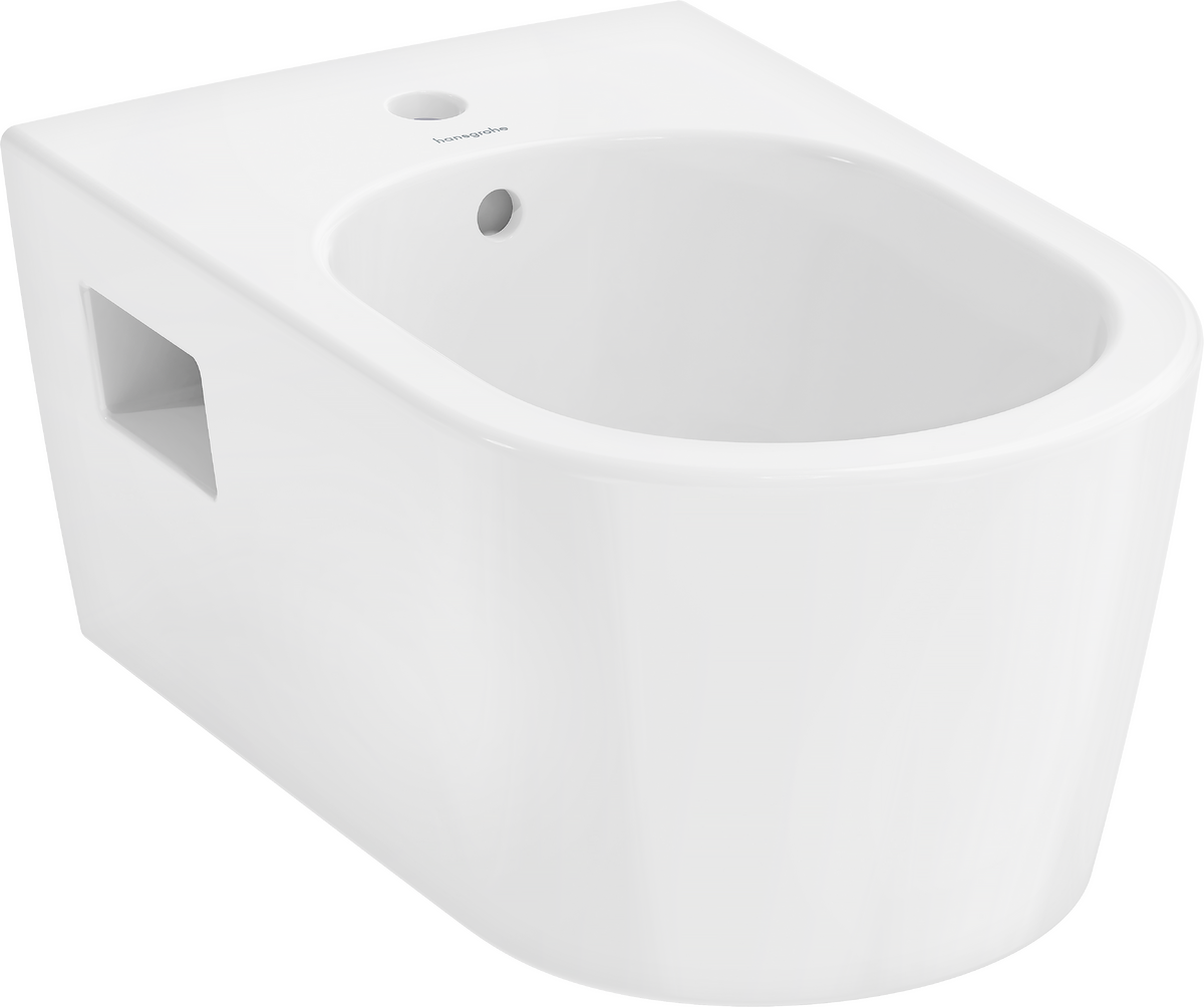 Bild von HANSGROHE EluPura Original S Wand Bidet 540 mit Hahnloch und Überlauf, SmartClean #61171450 - Weiß