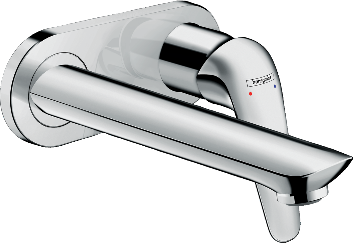 HANSGROHE Novus Einhebel-Waschtischmischer Unterputz für Wandmontage mit Auslauf 19,5 cm #71127000