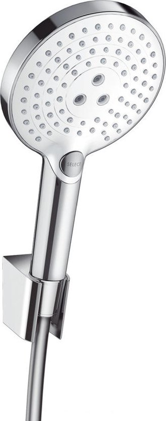 Bild von HANSGROHE Raindance Select S Brausehalterset 120 3jet mit Brauseschlauch 160 cm #26721400 - Weiß/Chrom