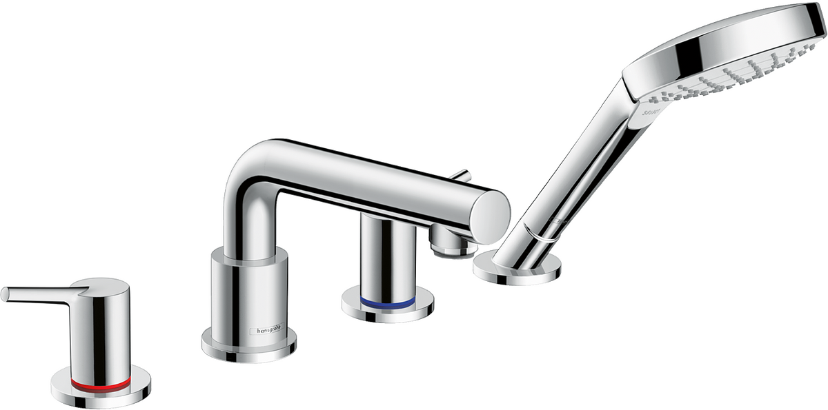 HANSGROHE Talis S 4-Loch Wannenrandarmatur für Secuflex #72418000