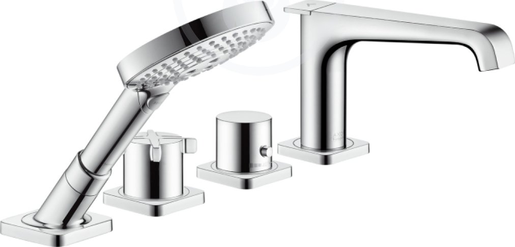 Bild von HANSGROHE AXOR Citterio E 4-Loch Fliesenrandarmatur mit Thermostat #36410000 - Chrom