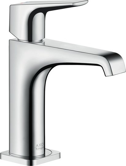 Bild von HANSGROHE AXOR Citterio E Einhebel-Waschtischmischer 130 mit Hebelgriff und Ablaufgarnitur #36111000 - Chrom