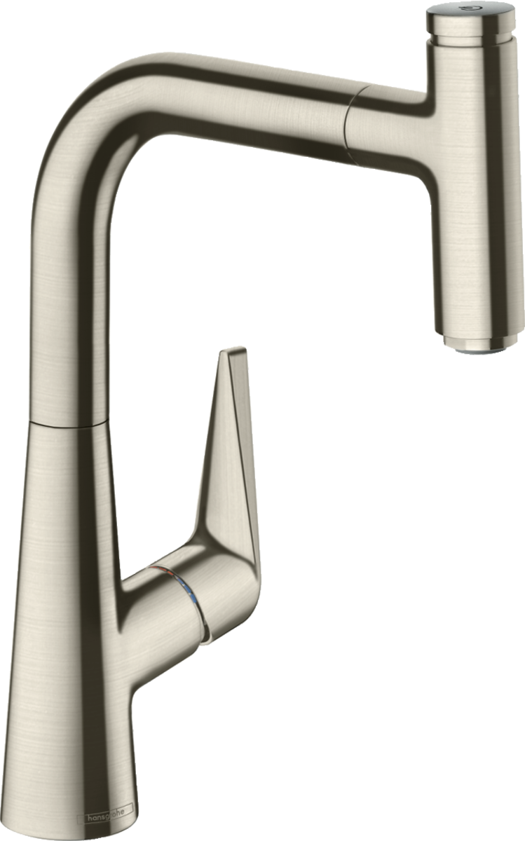 Bild von HANSGROHE Talis Select M51 Einhebel-Küchenmischer 220, Ausziehauslauf, 1jet #72822800 - Edelstahl Finish