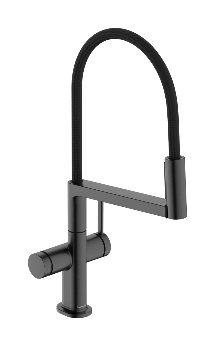 Bild von HANSGROHE Talis Select M54 PowderSpray Einhebel-Küchenmischer Semi-Pro, 3jet #72861340 - Brushed Black Chrome