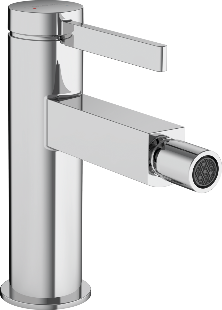 Bild von HANSGROHE Finoris Einhebel-Bidetmischer mit Push-Open Ablaufgarnitur #76200000 - Chrom