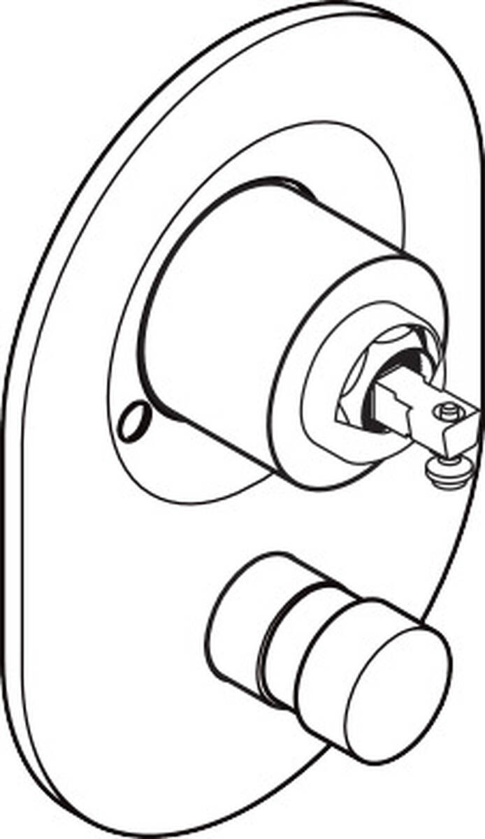 Bild von HANSGROHE Umrüstset von Kugelkartusche auf M3 Kartusche für Wannenmischer Unterputz mit Stichmaß 72 mm #97332000