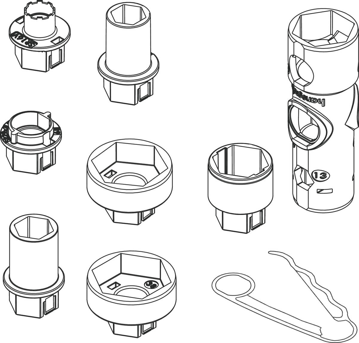 Bild von HANSGROHE Serviceschlüssel-Set #98861000