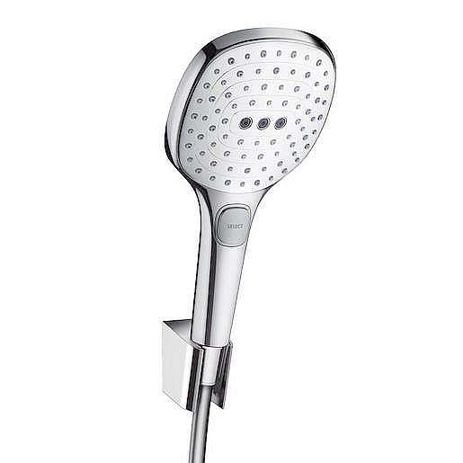 Bild von HANSGROHE Raindance Select E Brausehalterset 120 3jet mit Brauseschlauch 160 cm #26720400 - Weiß/Chrom