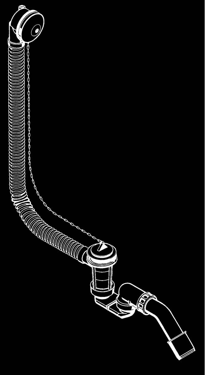 Bild von HANSGROHE Normaplus Wannenab- und Überlaufgarnitur G 1 ½ #59260000