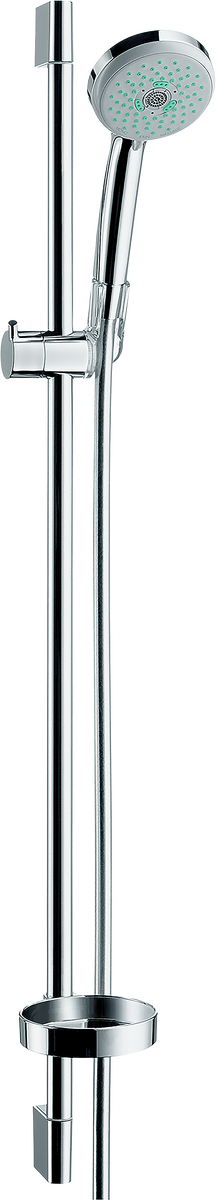 HANSGROHE Croma 100 Brauseset Multi mit Brausestange 90 cm und Seifenschale #27774000 - Chrom