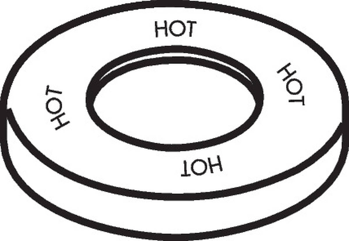 Bild von HANSGROHE Rosette Warmwasserseite #96771000