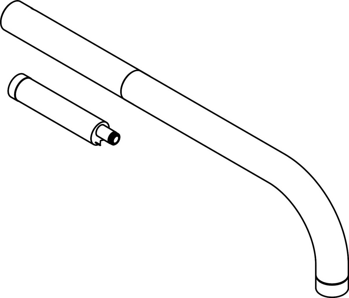 HANSGROHE Verlängerung 100 mm #92445000 - Chrom
