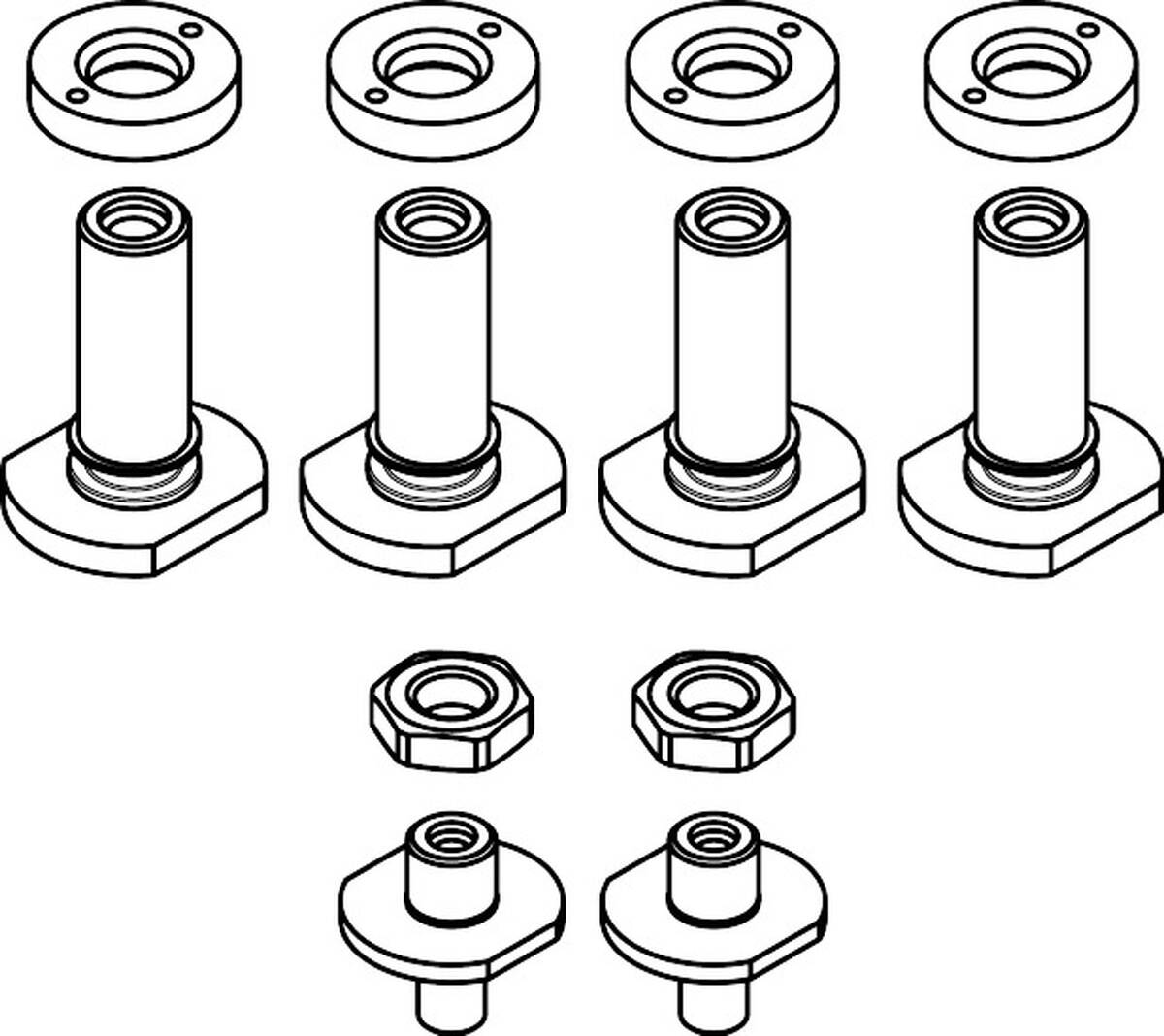 Bild von HANSGROHE Zentralschrauben Luftdüsen (Set) 98820000