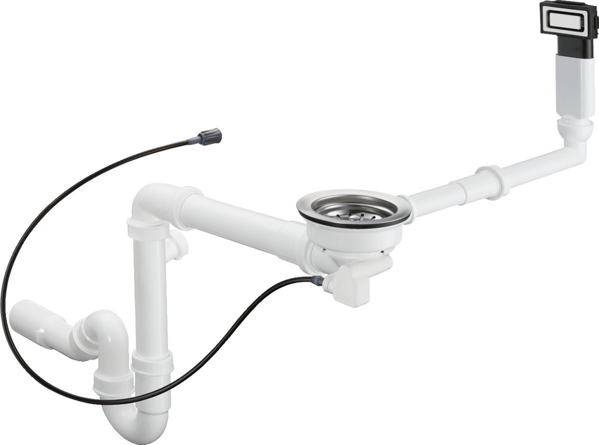 HANSGROHE D14-12 Automatische Ab- und Überlaufgarnitur für Einzelbecken Select #43941800
