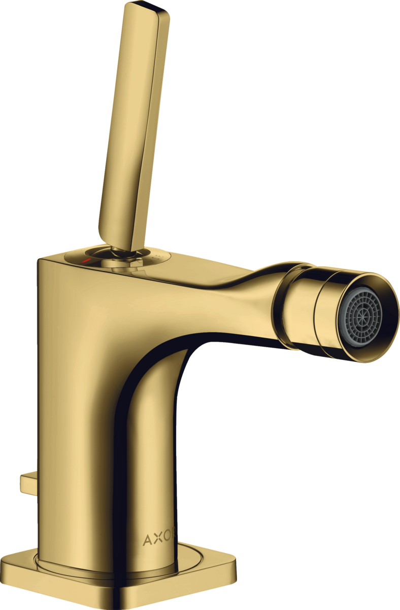 Bild von HANSGROHE AXOR Citterio E Einhebel-Bidetmischer mit Pingriff und Zugstangen-Ablaufgarnitur #36120990 - Polished Gold Optic